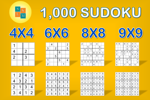1,000 Sudoku Graphics for KDP Interiors