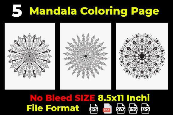 Adults Swirl Mandala Coloring Pages KDP