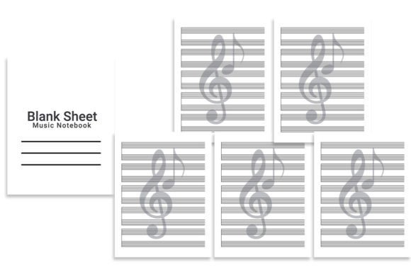 Blank Sheet Music Notebook: Graphics for KDP Interiors