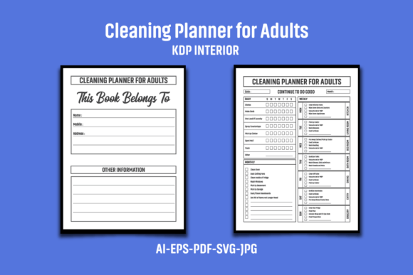 Cleaning Planner for Adults KDP Interior
