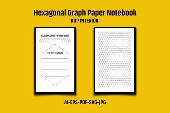 Hexagonal Graph Paper Notebook KDP: Graphics for KDP Interiors