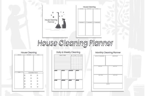 House Cleaning Planner: Graphics by Kdp Interiors