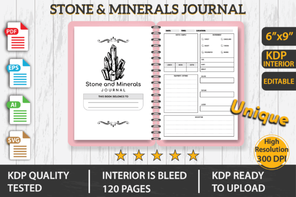 Stone & Minerals Journal: KDP Interiors Graphics