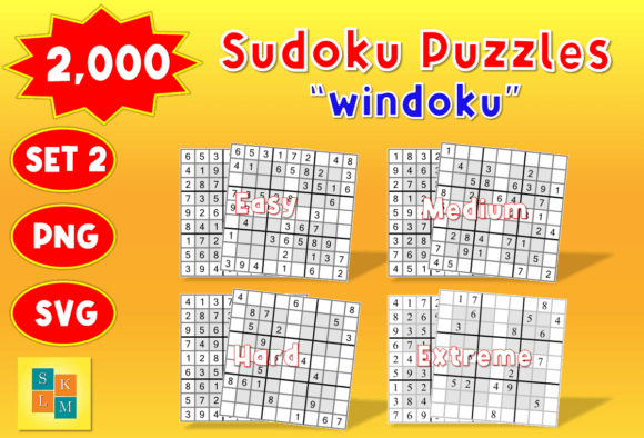Sudoku 2,000 Windoku Volume 2: Graphics for Kdp Interiors