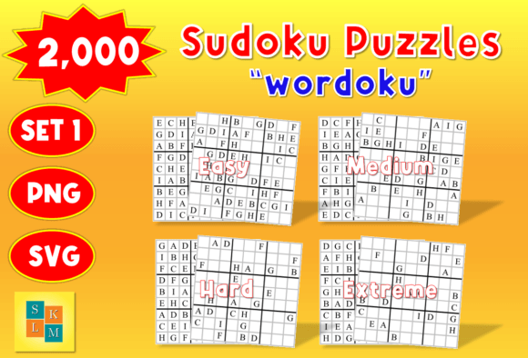Sudoku 2,000 Wordoku Graphics for Kdp Interiors