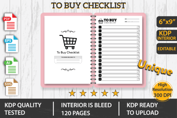 To Buy Checklist KDP Interior: Graphics for Smart Kdp Interiors