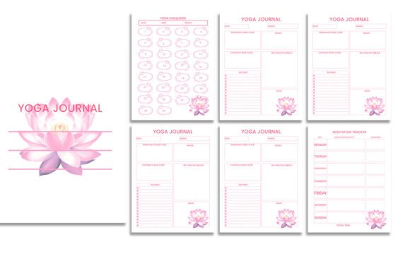 Yoga Journal Embroidery Design